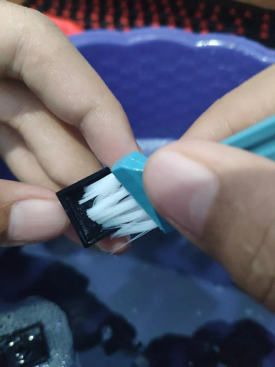 membersihkan mechanical keyboard