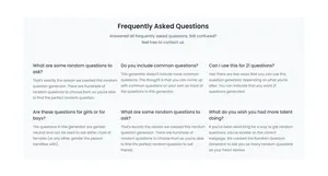 Basic FAQ's - Tailwind Component