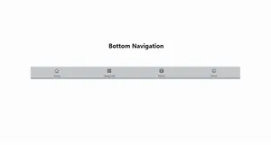 Bottom Navigation - Tailwind Component