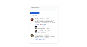 Card Comment - Tailwind Component