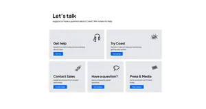 Contact Help Section Using Tailwind UI
