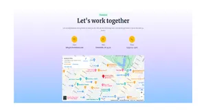 Contact Page with Maps Using Tailwind UI