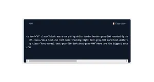 Copy Code Block Using Tailwind UI