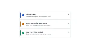 Flash Notifications - Tailwind Component