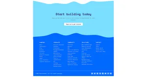 Footer DigitalOcean - Tailwind Component