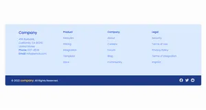 Footer Link - Tailwind Component