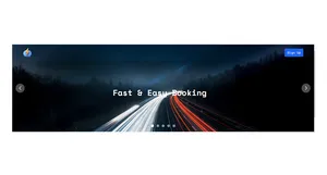 Header with Carousel - Tailwind Component