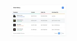 Highlight Table Row on Hover - Tailwind Component
