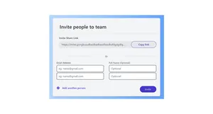Invite People to Team - Tailwind Component