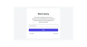 Reset Password - Tailwind Component