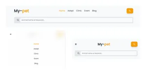 Responsive Navbar with Search Box - Tailwind Component
