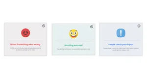 Toast Notifications with Large Icon - Tailwind Component